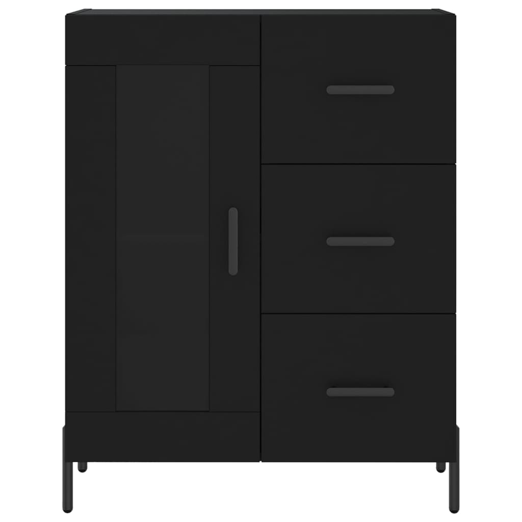 Sideboard Black 69.5x34x90 cm Engineered Wood - Bargainia.com - 