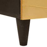 Sideboard Black and Gold 60 x 33 x 75 cm Solid mango wood - Bargainia.com - 