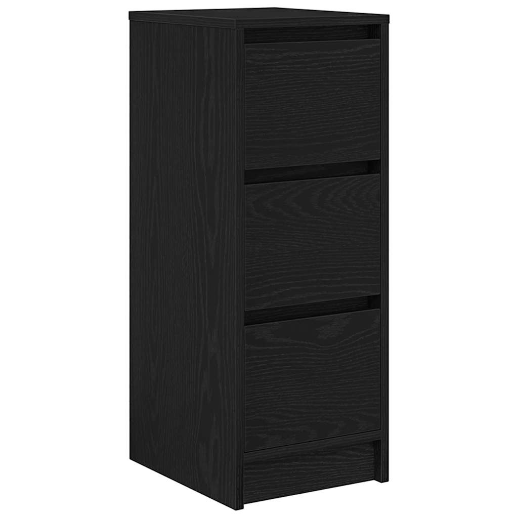 Sideboard Black Oak 29.5x34x76 cm Engineered Wood - Bargainia.com - 8721158705549 - 861635