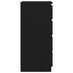 Sideboard Black Oak 37.5x35x76 cm Engineered Wood - Bargainia.com - 
