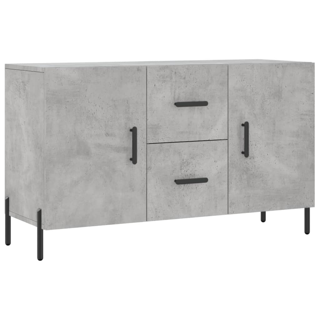 Sideboard Concrete Grey 100x36x60 cm Engineered Wood - Bargainia.com - 