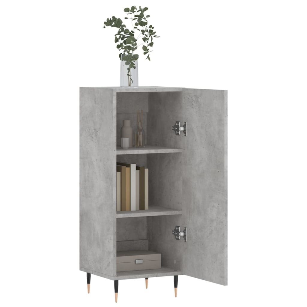 Sideboard Concrete Grey 34.5x34x90 cm Engineered Wood - Bargainia.com - 