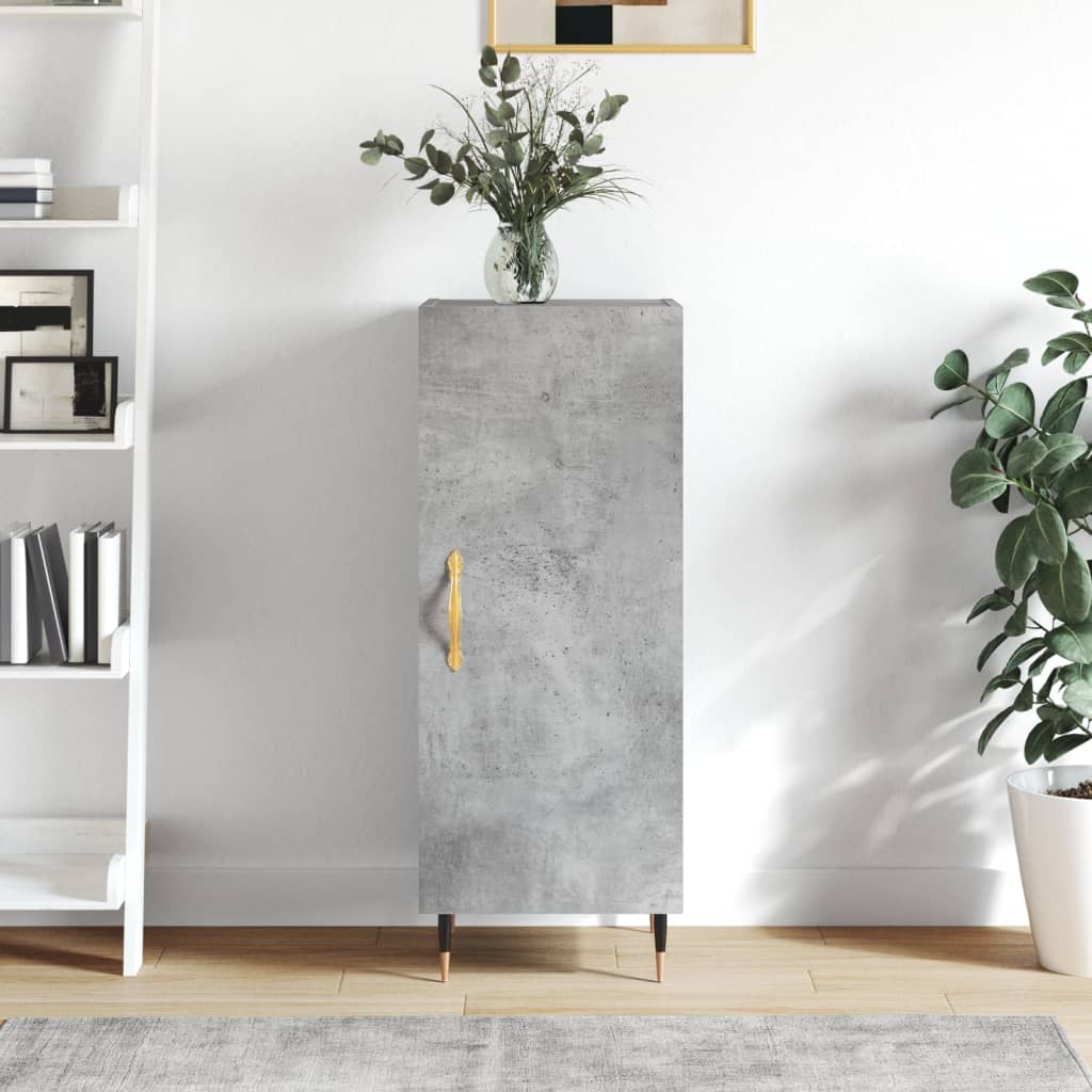 Sideboard Concrete Grey 34.5x34x90 cm Engineered Wood - Bargainia.com - 
