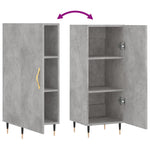Sideboard Concrete Grey 34.5x34x90 cm Engineered Wood - Bargainia.com - 