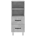 Sideboard Concrete Grey 34.5x34x90 cm Engineered Wood - Bargainia.com - 