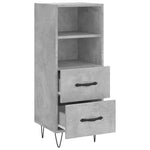 Sideboard Concrete Grey 34.5x34x90 cm Engineered Wood - Bargainia.com - 