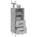 Sideboard Concrete Grey 34.5x34x90 cm Engineered Wood - Bargainia.com - 
