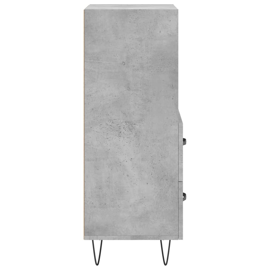 Sideboard Concrete Grey 34.5x34x90 cm Engineered Wood - Bargainia.com - 