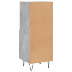 Sideboard Concrete Grey 34.5x34x90 cm Engineered Wood - Bargainia.com - 
