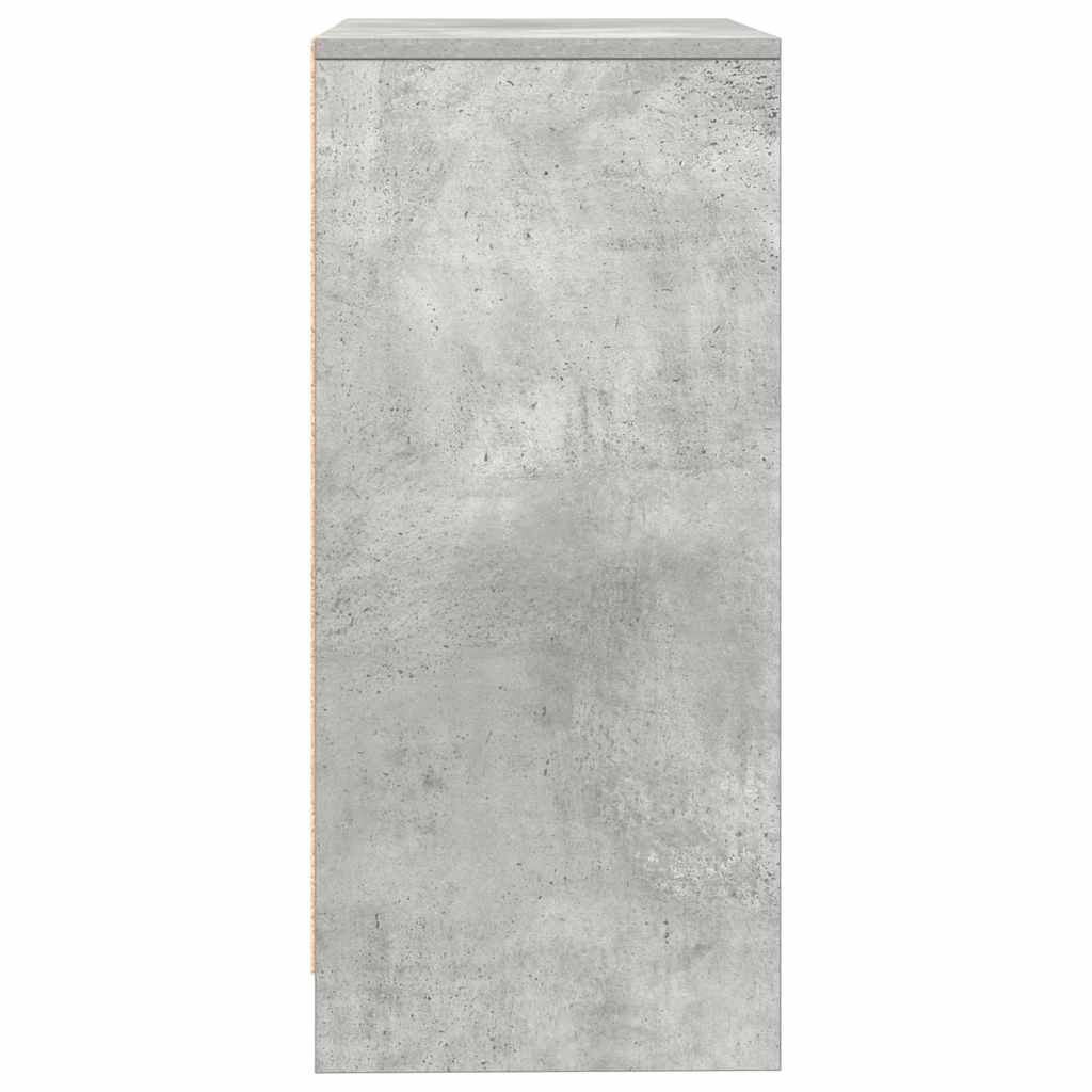 Sideboard Concrete Grey 57x34x76 cm Engineered Wood - Bargainia.com - 