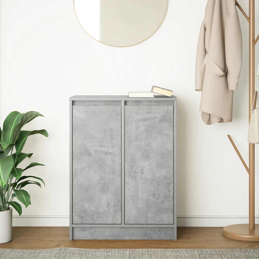 Sideboard Concrete Grey 57x34x76 cm Engineered Wood - Bargainia.com - 
