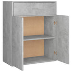 Sideboard Concrete Grey 60x30x75 cm Engineered Wood - Bargainia.com - 