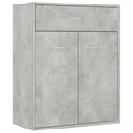 Sideboard Concrete Grey 60x30x75 cm Engineered Wood - Bargainia.com - 