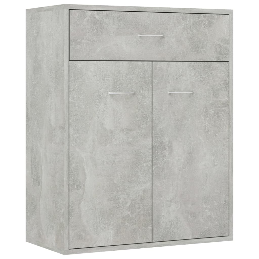 Sideboard Concrete Grey 60x30x75 cm Engineered Wood - Bargainia.com - 