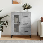 Sideboard Concrete Grey 69.5x34x90 cm Engineered Wood - Bargainia.com - 