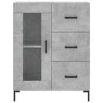 Sideboard Concrete Grey 69.5x34x90 cm Engineered Wood - Bargainia.com - 