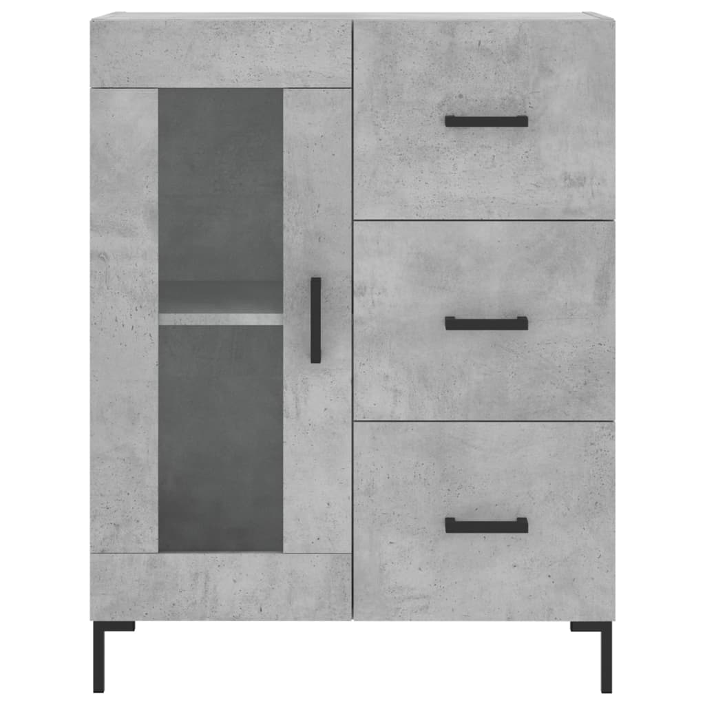 Sideboard Concrete Grey 69.5x34x90 cm Engineered Wood - Bargainia.com - 