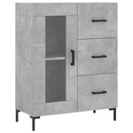 Sideboard Concrete Grey 69.5x34x90 cm Engineered Wood - Bargainia.com - 