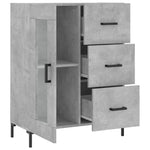 Sideboard Concrete Grey 69.5x34x90 cm Engineered Wood - Bargainia.com - 