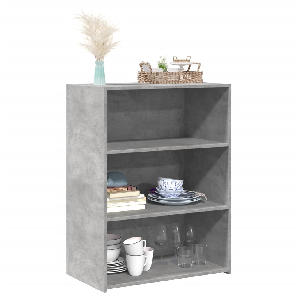 Sideboard Concrete Grey 70x41x93 cm Engineered Wood - Bargainia.com - 