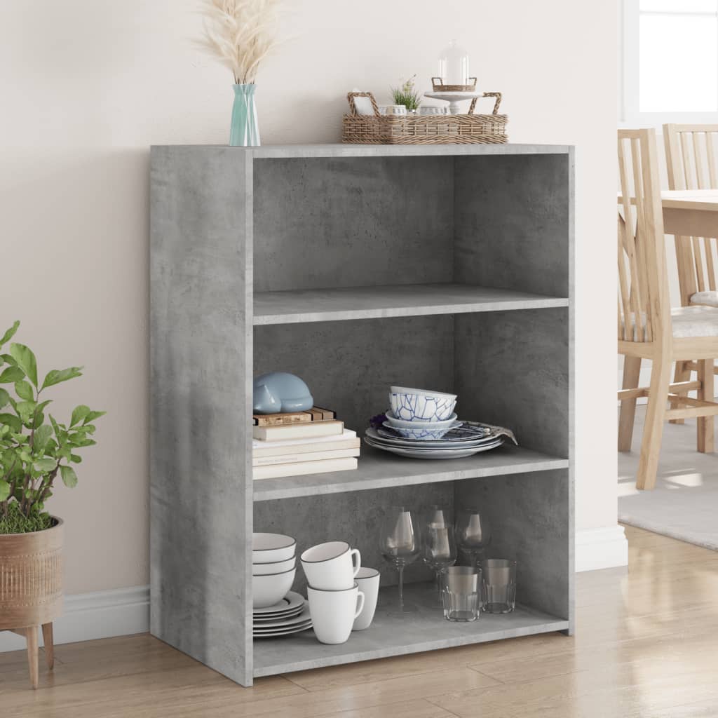 Sideboard Concrete Grey 70x41x93 cm Engineered Wood - Bargainia.com - 