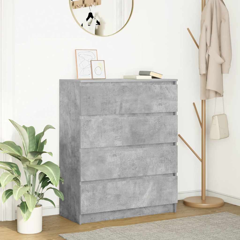 Sideboard Concrete Grey 80x35x99 cm Engineered Wood - Bargainia.com - 8721158713339 - 3328483