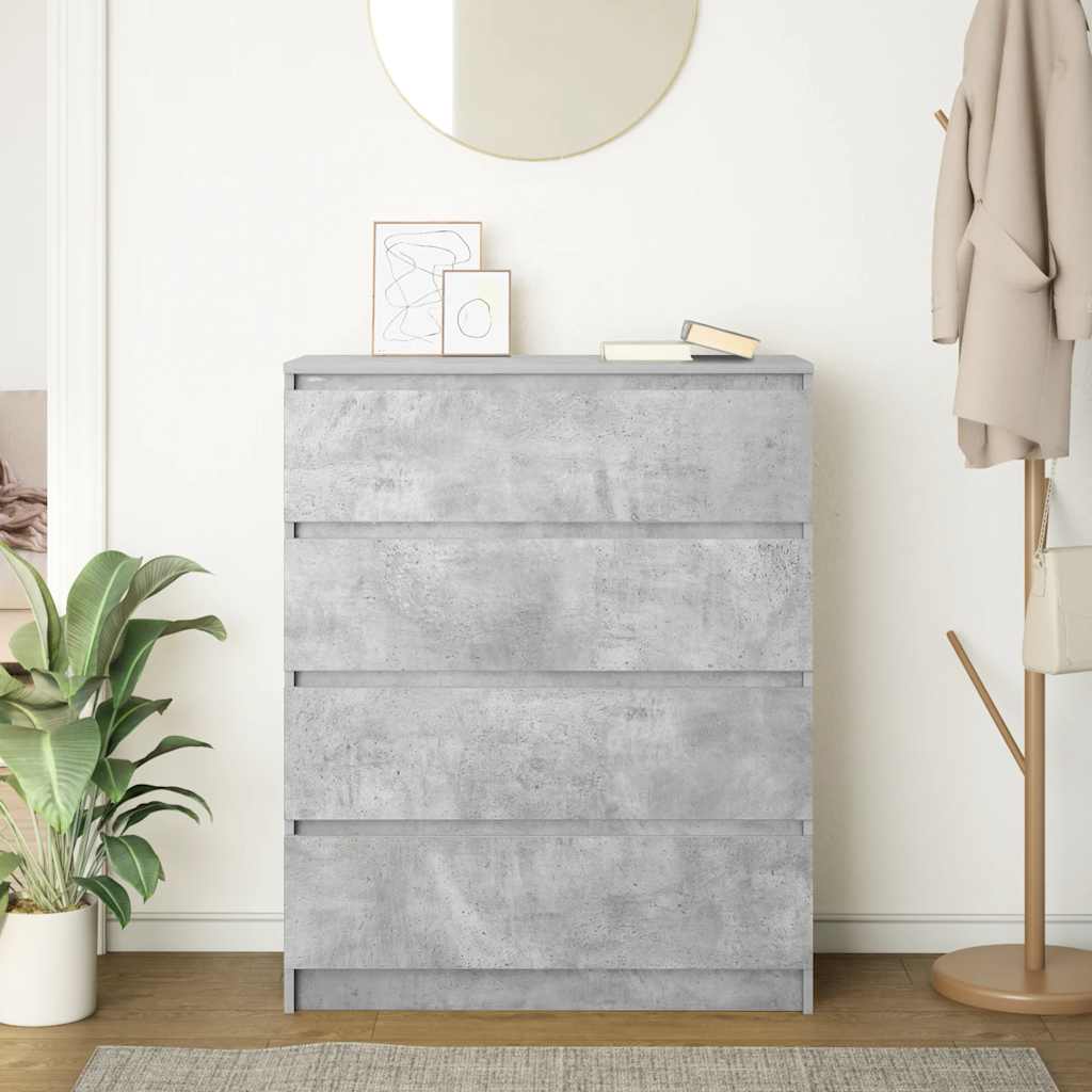 Sideboard Concrete Grey 80x35x99 cm Engineered Wood - Bargainia.com - 8721158713339 - 3328483