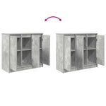 Sideboard Concrete Grey 85x34x76 cm Engineered Wood - Bargainia.com - 