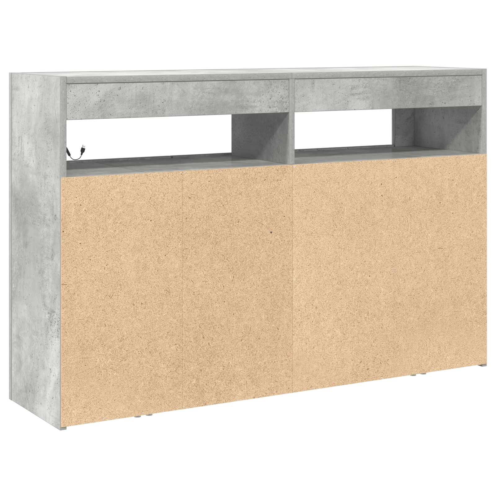 Sideboard Concrete Grey Engineered Wood 116 x 30 x 75 cm - Bargainia.com - 8721158860422 - 3333879