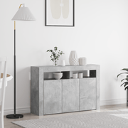Sideboard Concrete Grey Engineered Wood 116 x 30 x 75 cm - Bargainia.com - 8721158860422 - 3333879