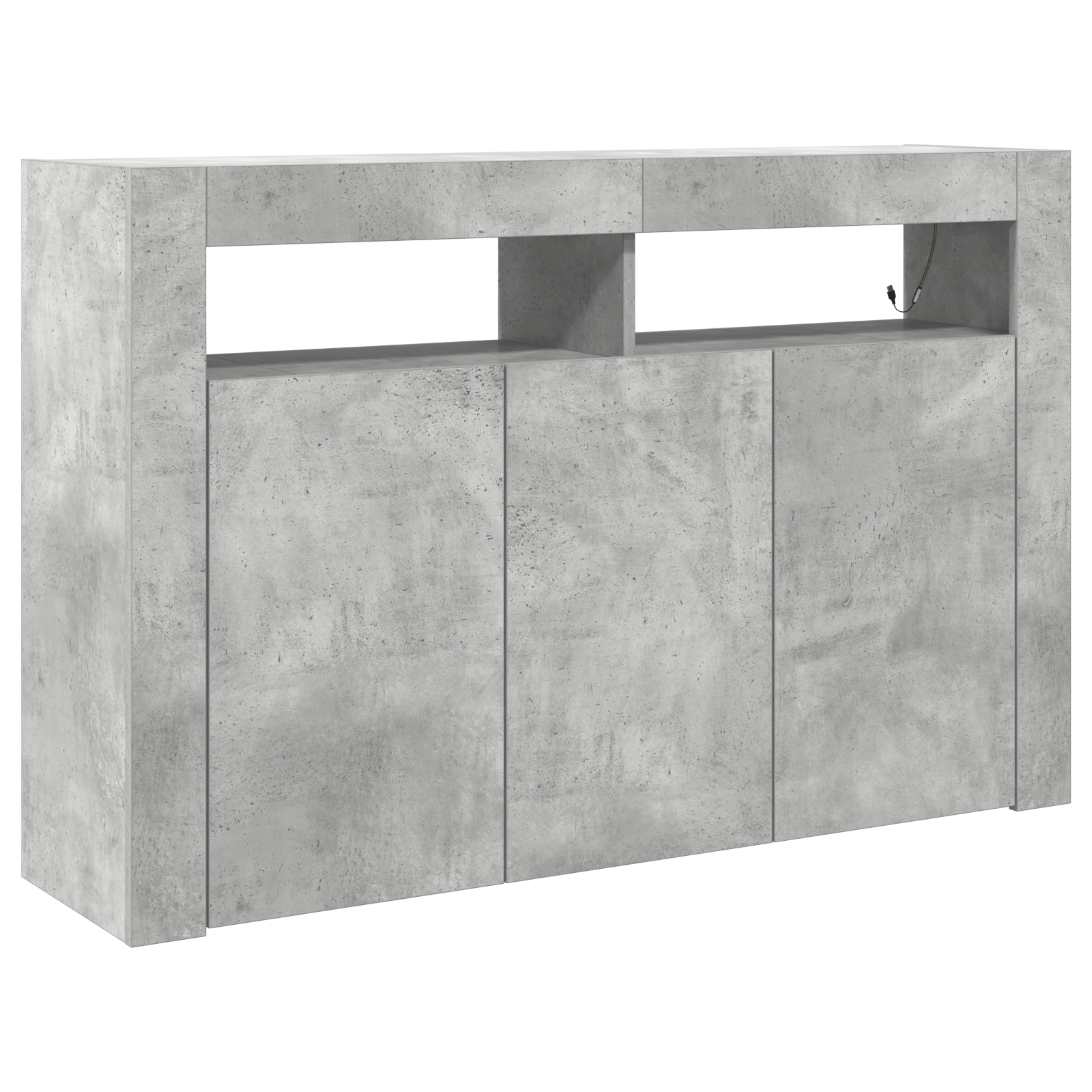 Sideboard Concrete Grey Engineered Wood 116 x 30 x 75 cm - Bargainia.com - 8721158860422 - 3333879