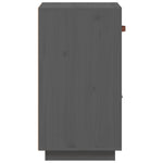 Sideboard Grey 34x40x75 cm Solid Wood Pine - Bargainia.com - 