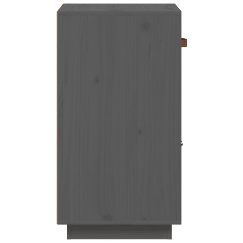 Sideboard Grey 34x40x75 cm Solid Wood Pine - Bargainia.com - 