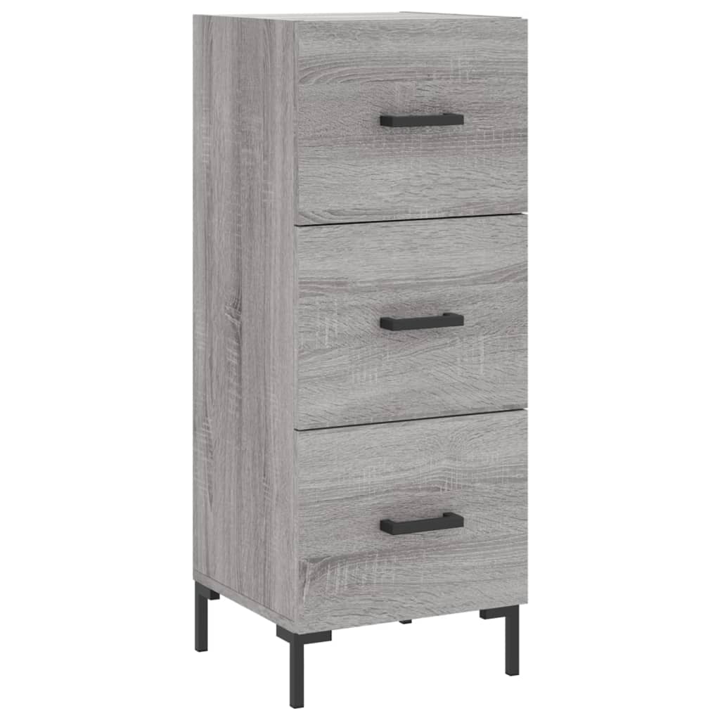 Sideboard Grey Sonoma 34.5x34x90 cm Engineered Wood - Bargainia.com - 