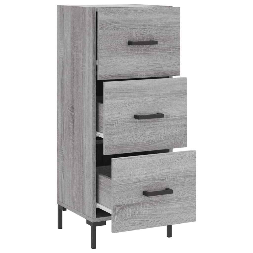 Sideboard Grey Sonoma 34.5x34x90 cm Engineered Wood - Bargainia.com - 