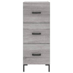 Sideboard Grey Sonoma 34.5x34x90 cm Engineered Wood - Bargainia.com - 