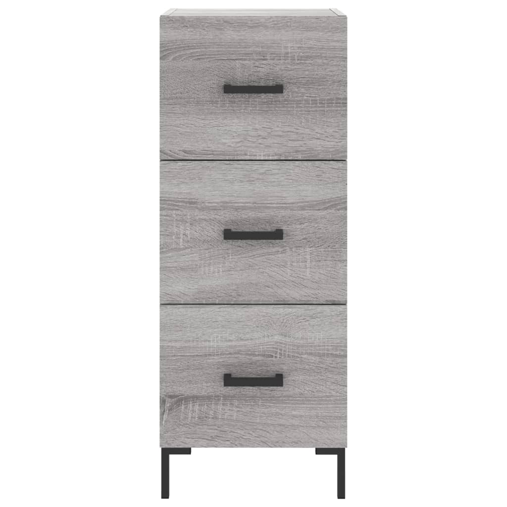 Sideboard Grey Sonoma 34.5x34x90 cm Engineered Wood - Bargainia.com - 