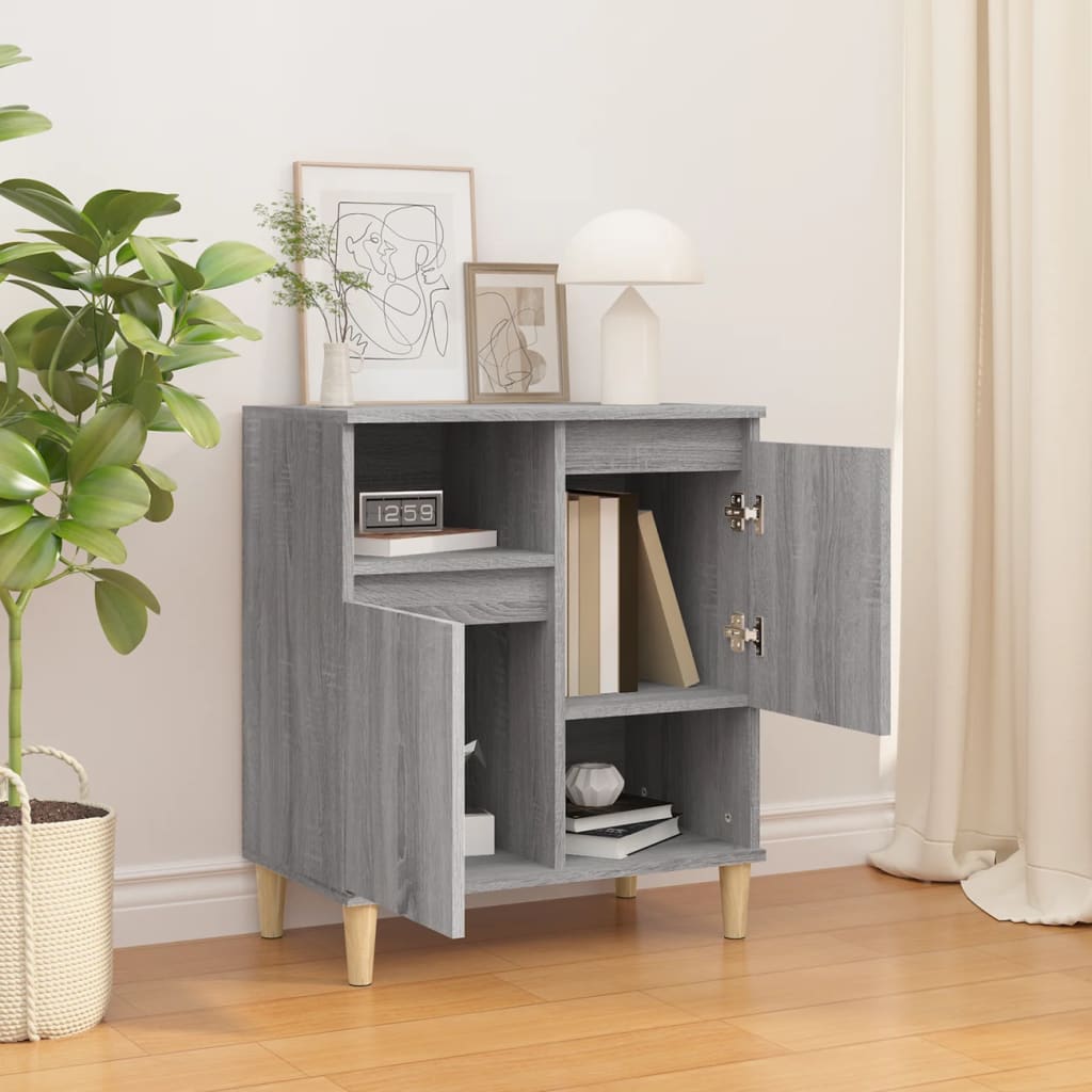 Sideboard Grey Sonoma 60x35x70 cm Engineered Wood - Bargainia.com - 