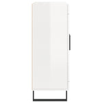 Sideboard High Gloss White 69.5x34x90 cm Engineered Wood - Bargainia.com - 
