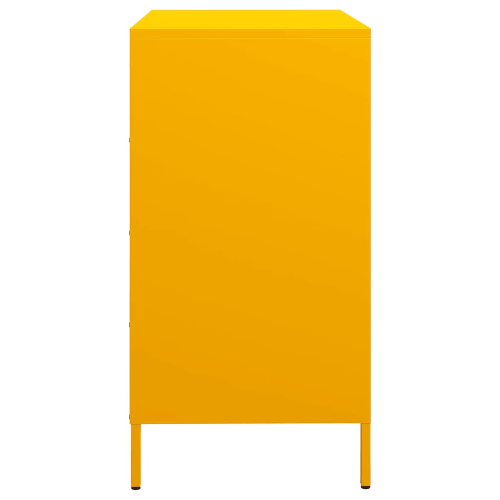 Sideboard Mustard Yellow 68x39x73.5 cm Cold - rolled Steel - Bargainia.com - 8721102930461 - 851289