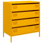 Sideboard Mustard Yellow 68x39x73.5 cm Cold - rolled Steel - Bargainia.com - 