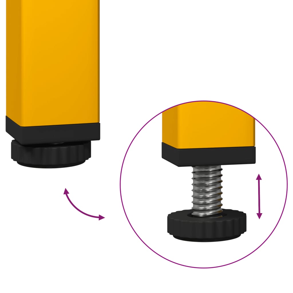 Sideboard Mustard Yellow 68x39x73.5 cm Cold - rolled Steel - Bargainia.com - 8721102930461 - 851289