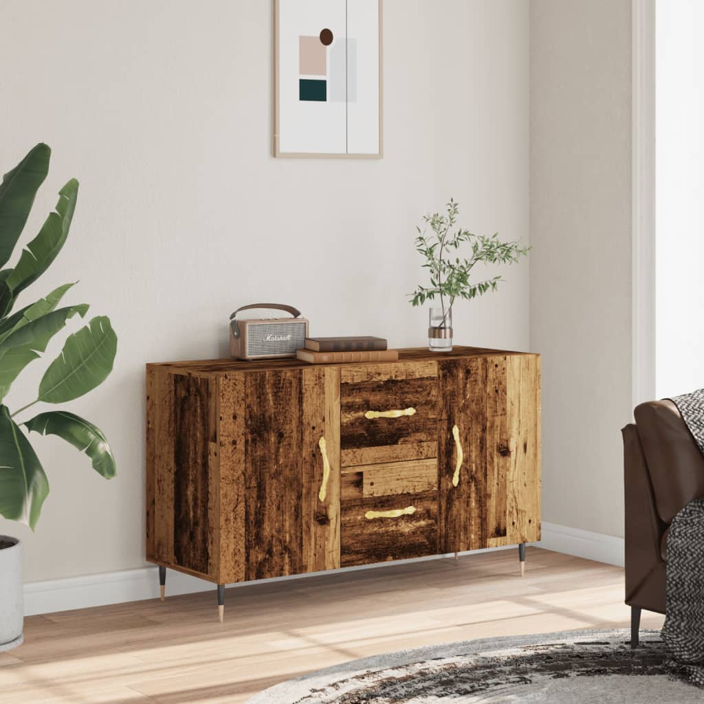 Sideboard Old Wood 100x36x60 cm Engineered Wood - Bargainia.com - 
