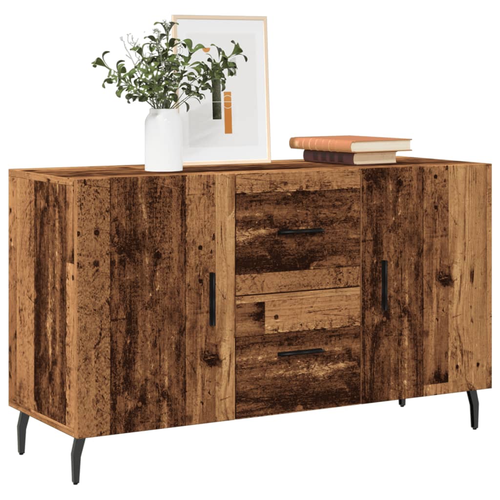 Sideboard Old Wood 100x36x60 cm Engineered Wood - Bargainia.com - 