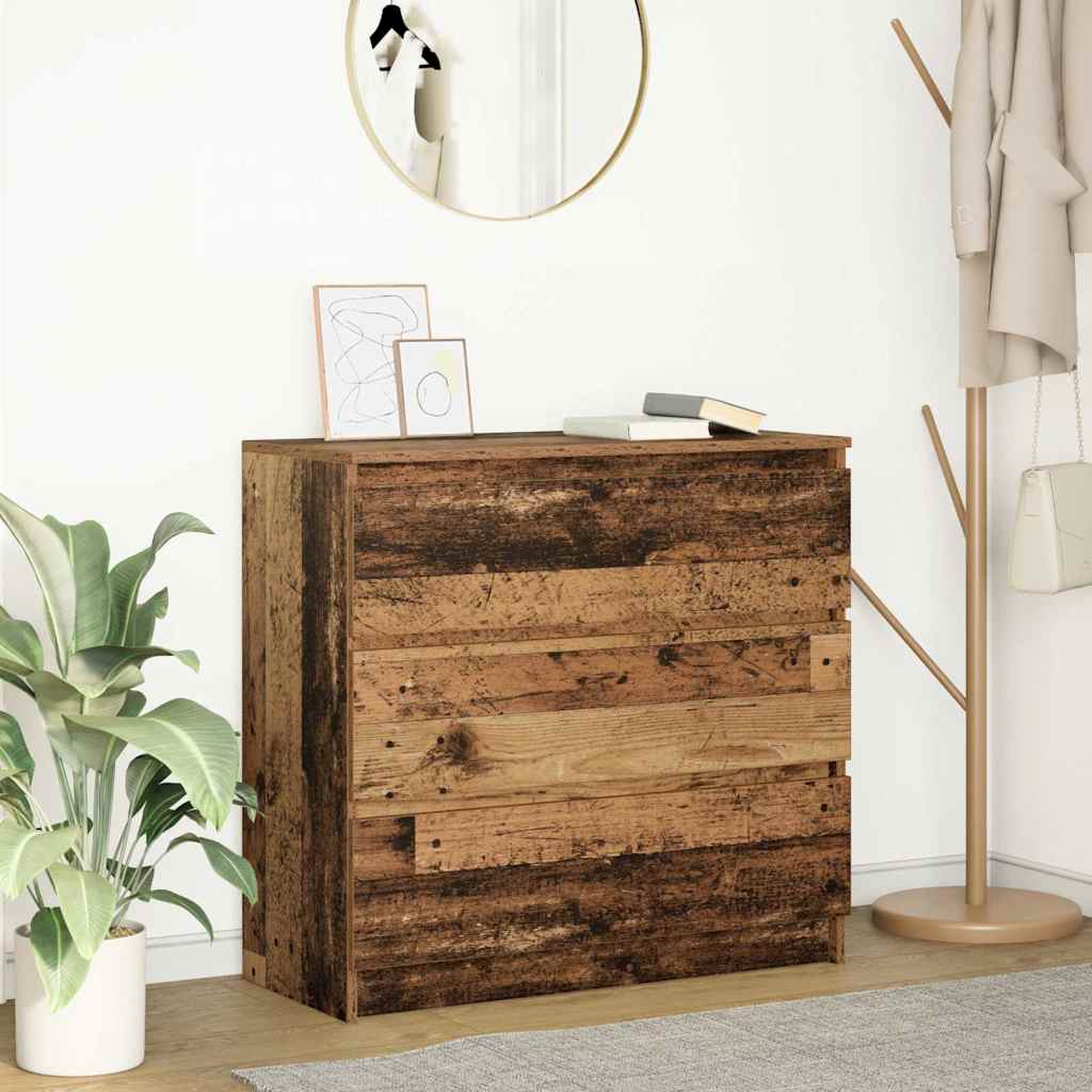 Sideboard Old Wood 80x35x76 cm Engineered Wood - Bargainia.com - 