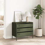 Sideboard Olive Green 68x39x58.5 cm Cold - rolled Steel - Bargainia.com - 
