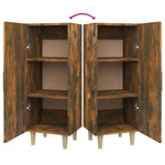 Sideboard Smoked Oak 34.5x34x90 cm Engineered Wood - Bargainia.com - 