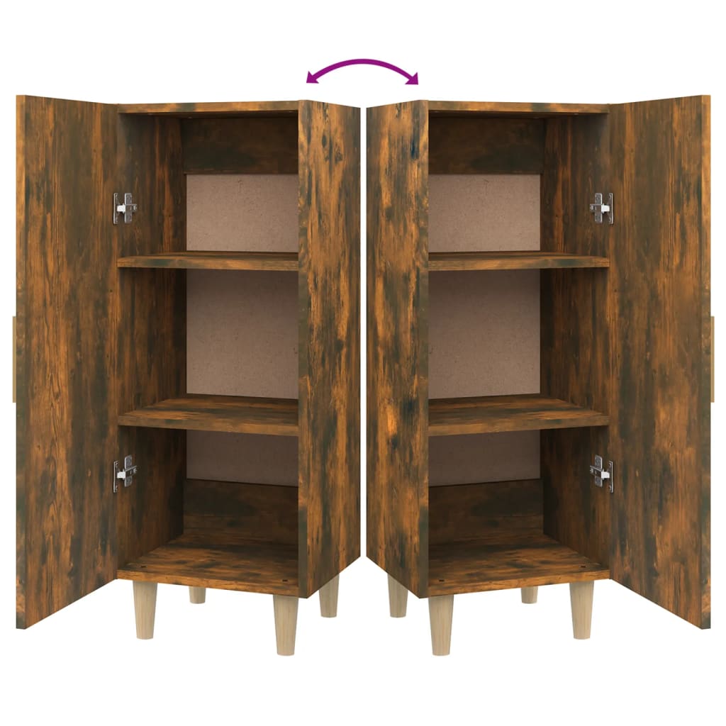 Sideboard Smoked Oak 34.5x34x90 cm Engineered Wood - Bargainia.com - 