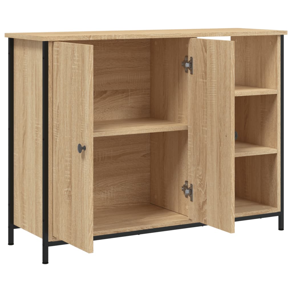 Sideboard Sonoma Oak 100x33x75 cm Engineered Wood - Bargainia.com - 