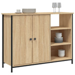 Sideboard Sonoma Oak 100x33x75 cm Engineered Wood - Bargainia.com - 